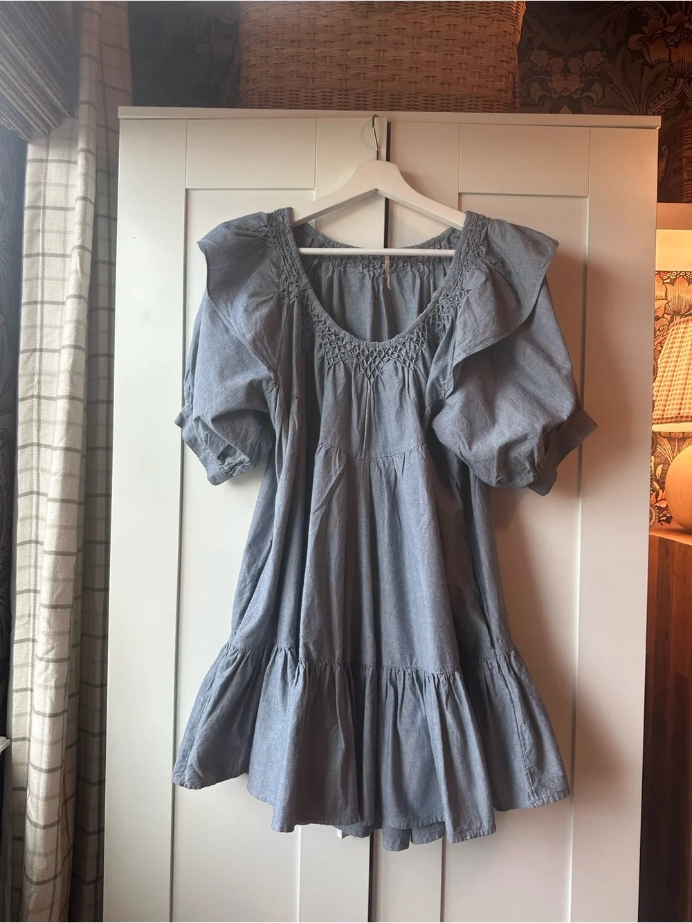 Free People Amelie Denim Mini Dress
